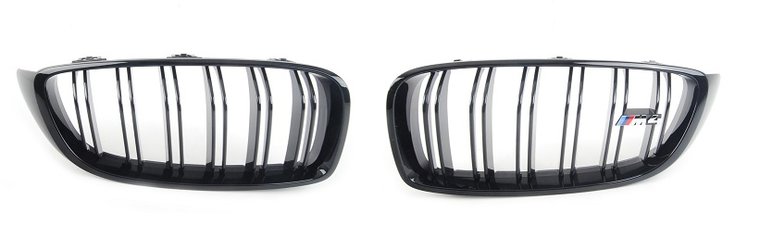 Glanzend zwarte grillen passend voor BMW M4 F82 en M4 F83