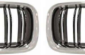 Dubbelspijls grillen chroom / zwart passend voor BMW 5 serie F10 en F11
