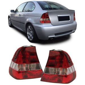 Achterlichten rood / helder passend voor BMW 3 serie E46 compact