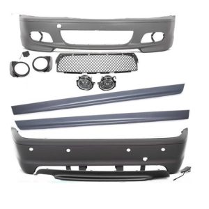 Sportlook pakket passend voor BMW 3 serie E46 coupe en cabrio met parkeersensoren