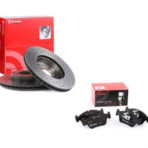 Remschijven en remblokken vooras Brembo passend voor BMW 3 serie E36